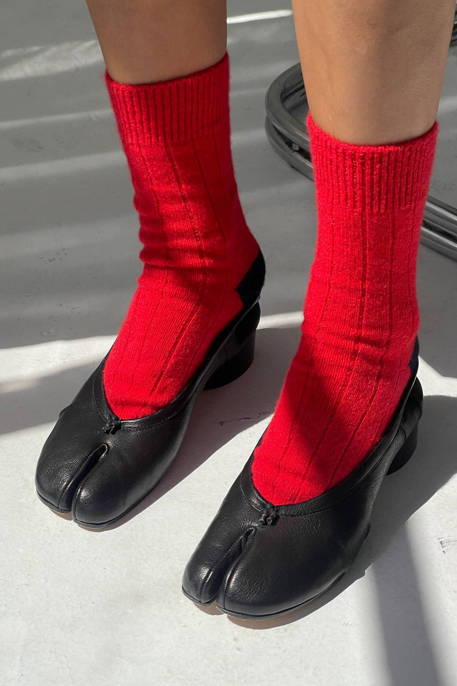 Classic Cashmere Socks - Poppy Red