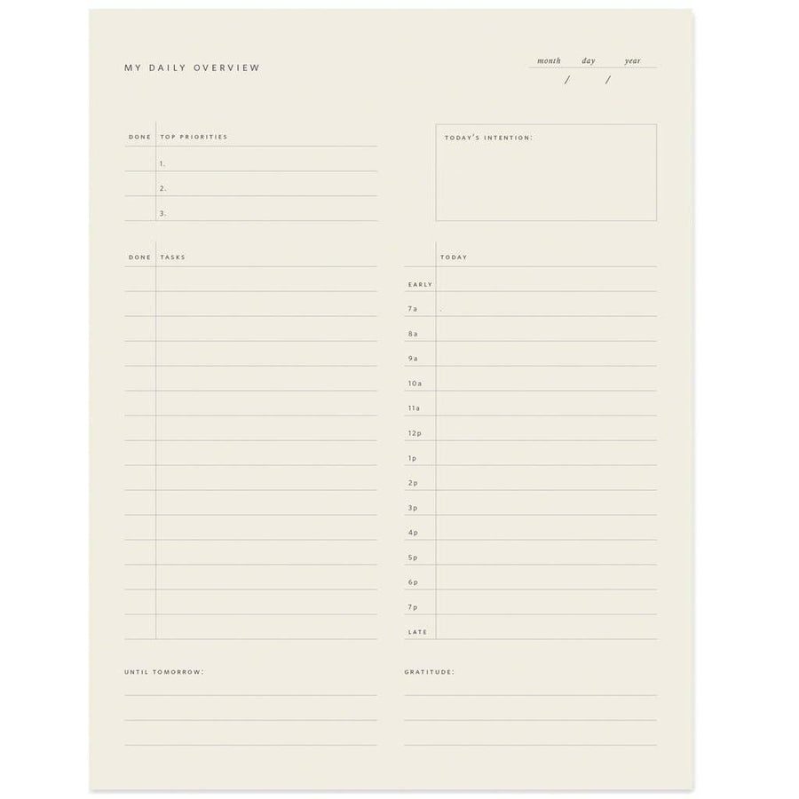 Daily Overview Notepad