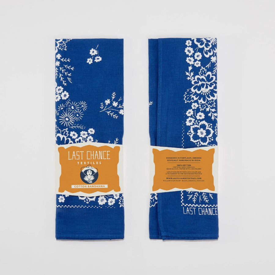 Cotton Field Bandana | Azure Blue