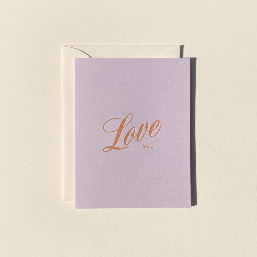 Love You No. 32 - Lavender Single Card