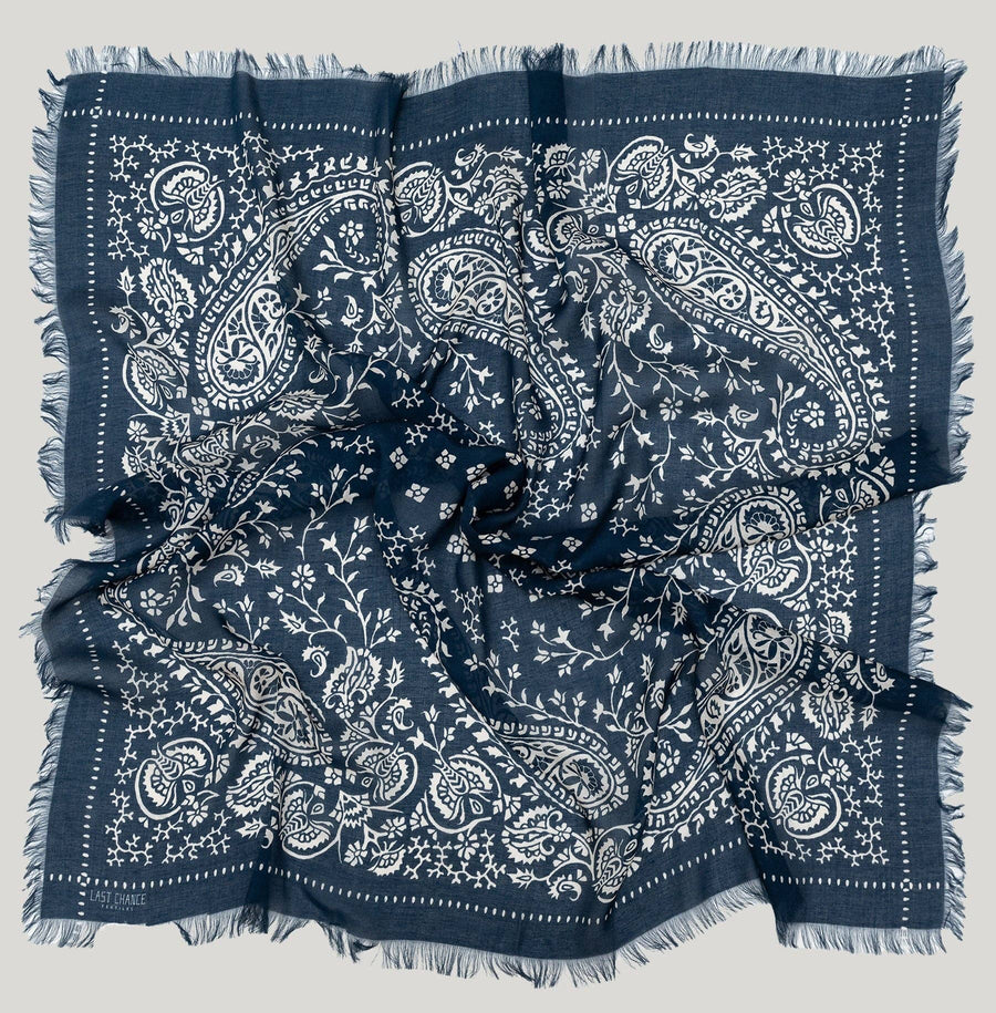 Big Honcho Bandana - Paisley in Navy