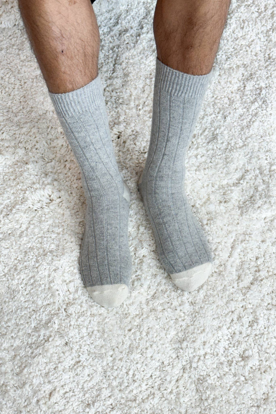 Extended Cashmere Classic Socks - Navy