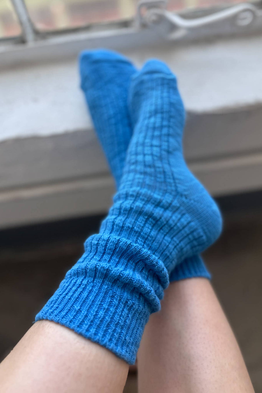 Cottage Socks - Navy