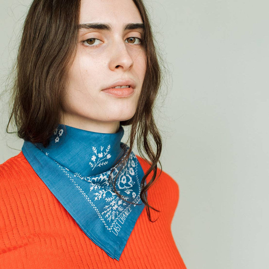 Cotton Field Bandana | Azure Blue