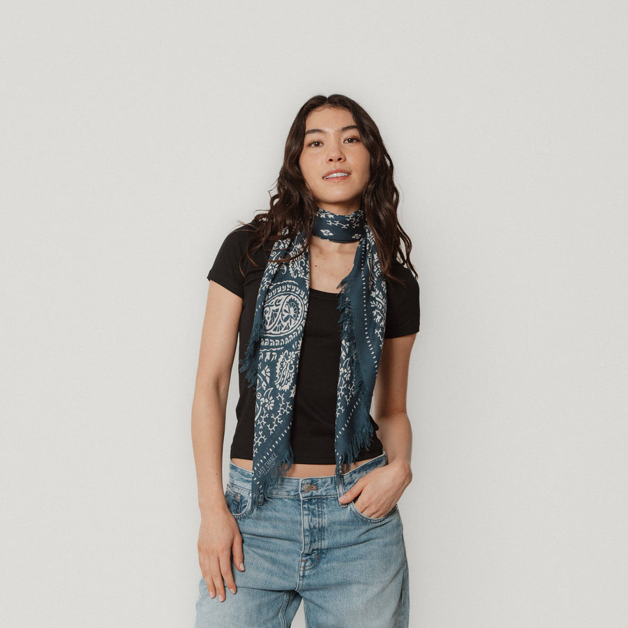 Big Honcho Bandana - Paisley in Navy