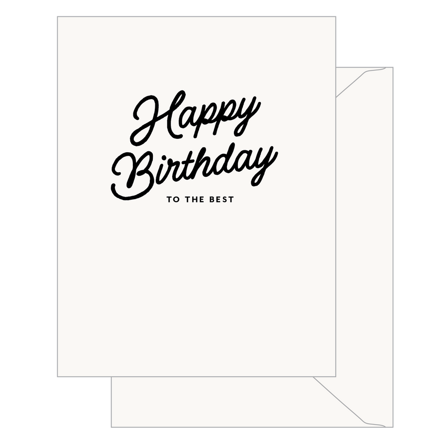 Sugar Paper - Black Script Happy Birthday