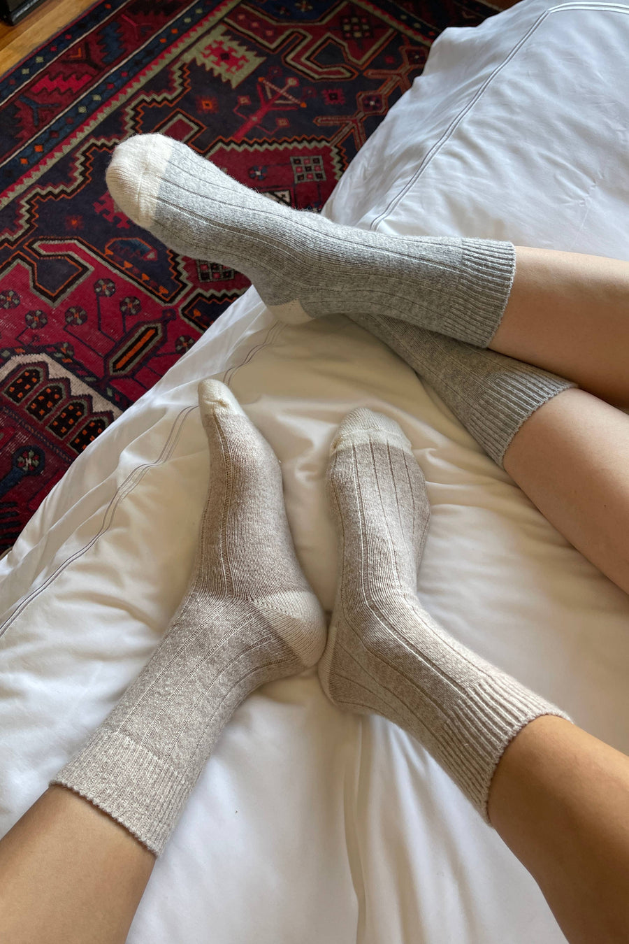 Classic Cashmere Socks - Poppy Red