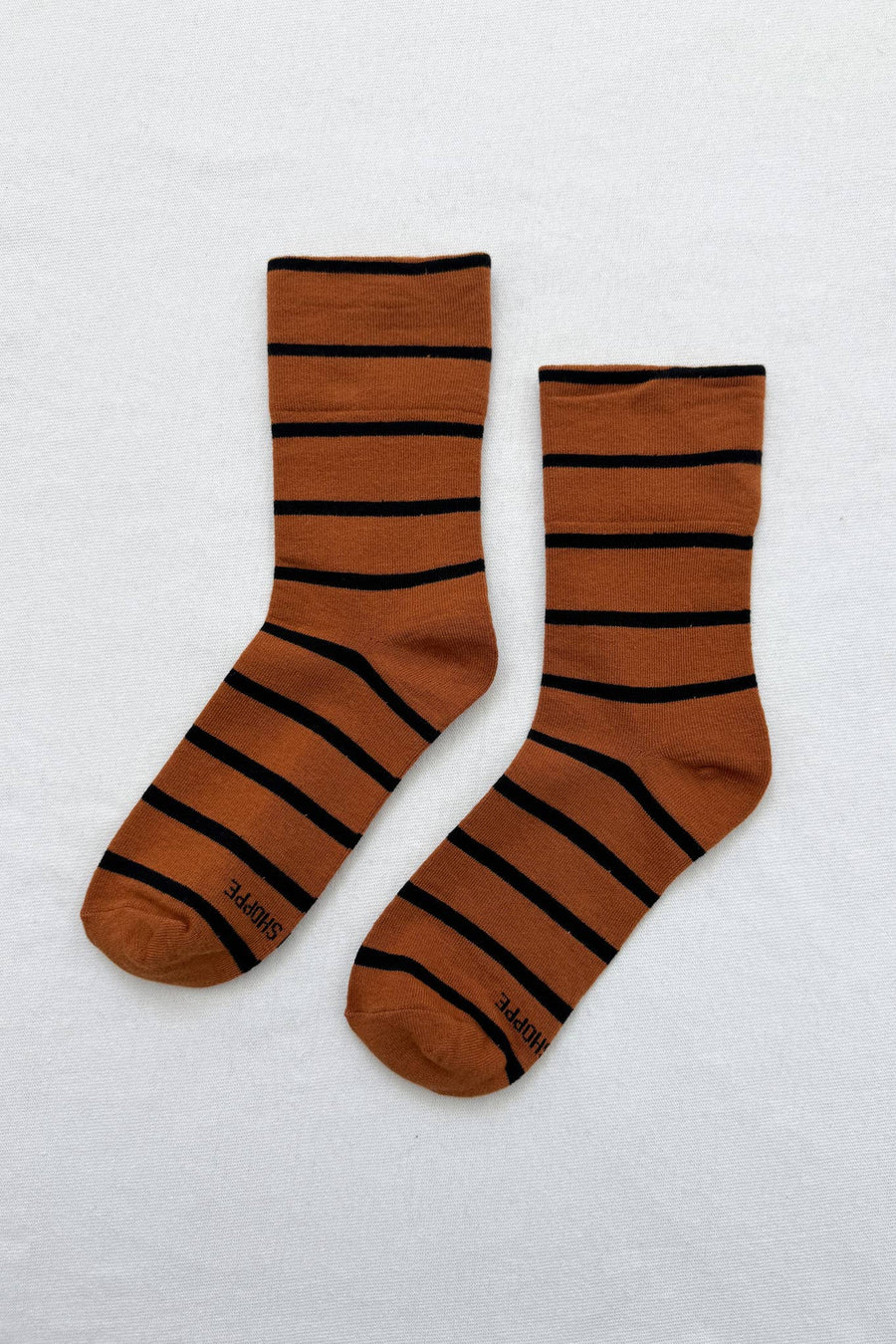 Wally Socks - Wide/Grey Stripe