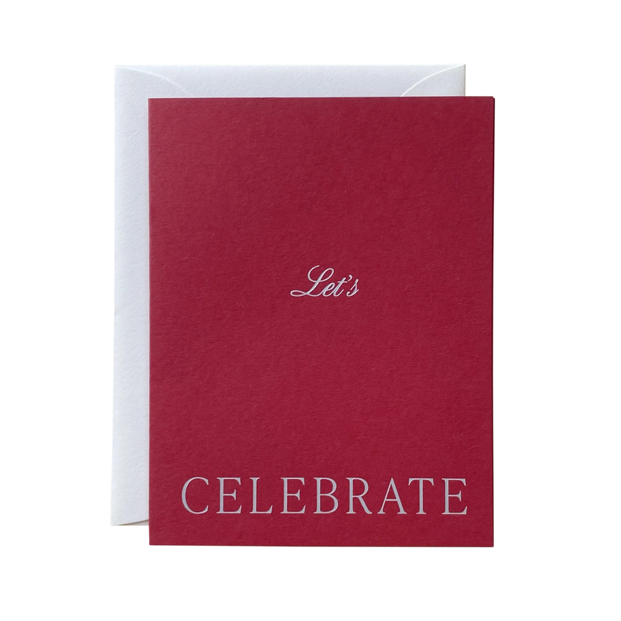 Let's Celebrate No. 28 - Pomegranate Single Card