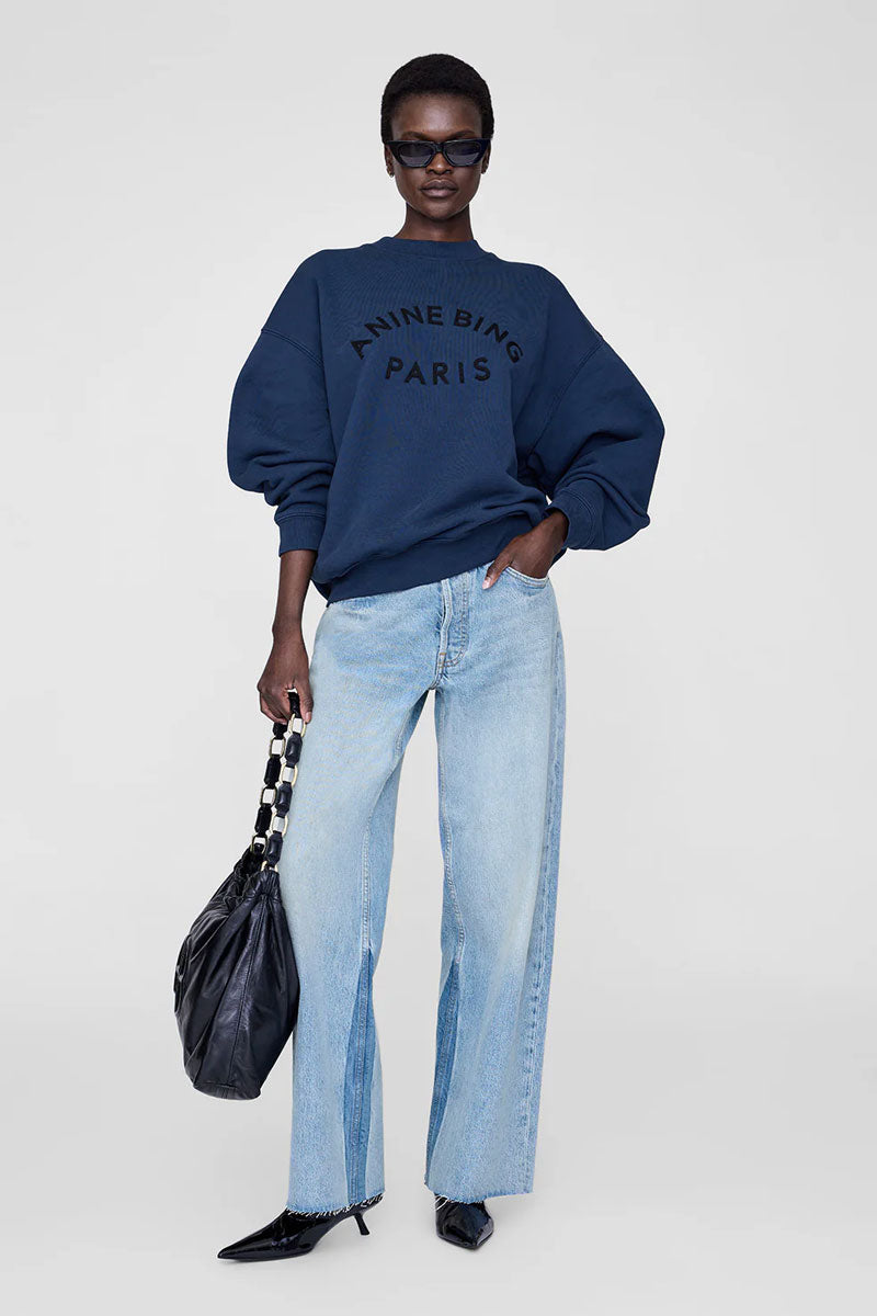 Jaci Paris Sweatshirt - Washed Navy