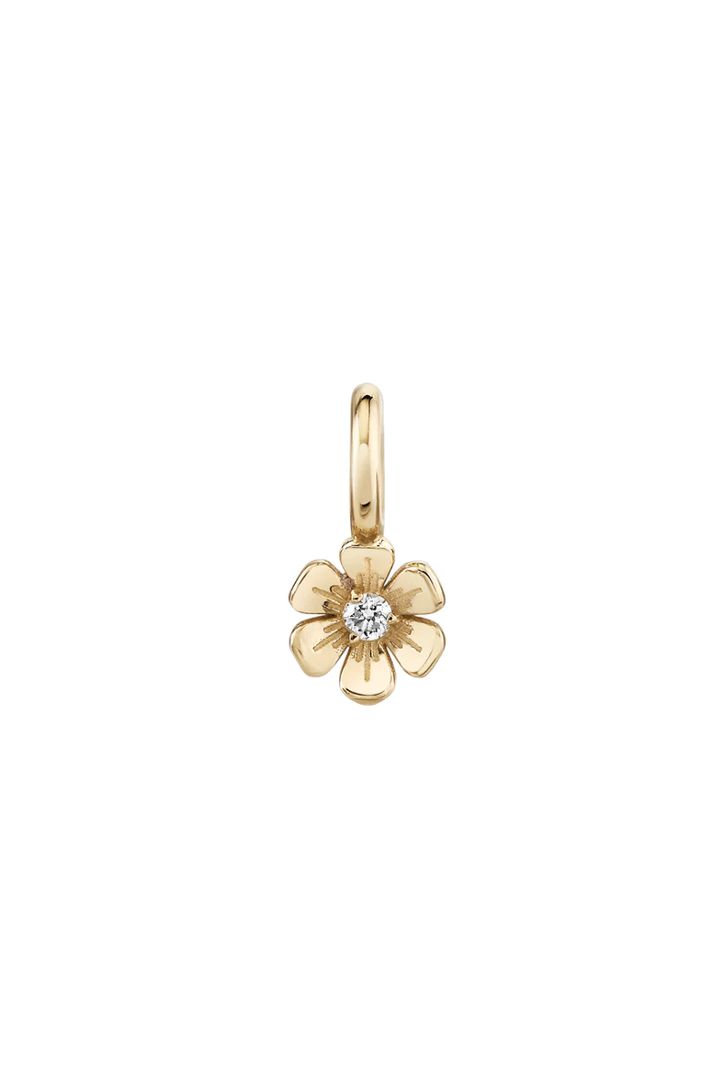 In Bloom Birthstone Charm - 14k Yellow Gold