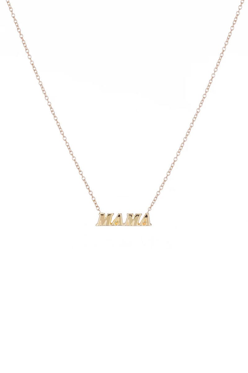Name It Necklace - Mama Yellow Gold