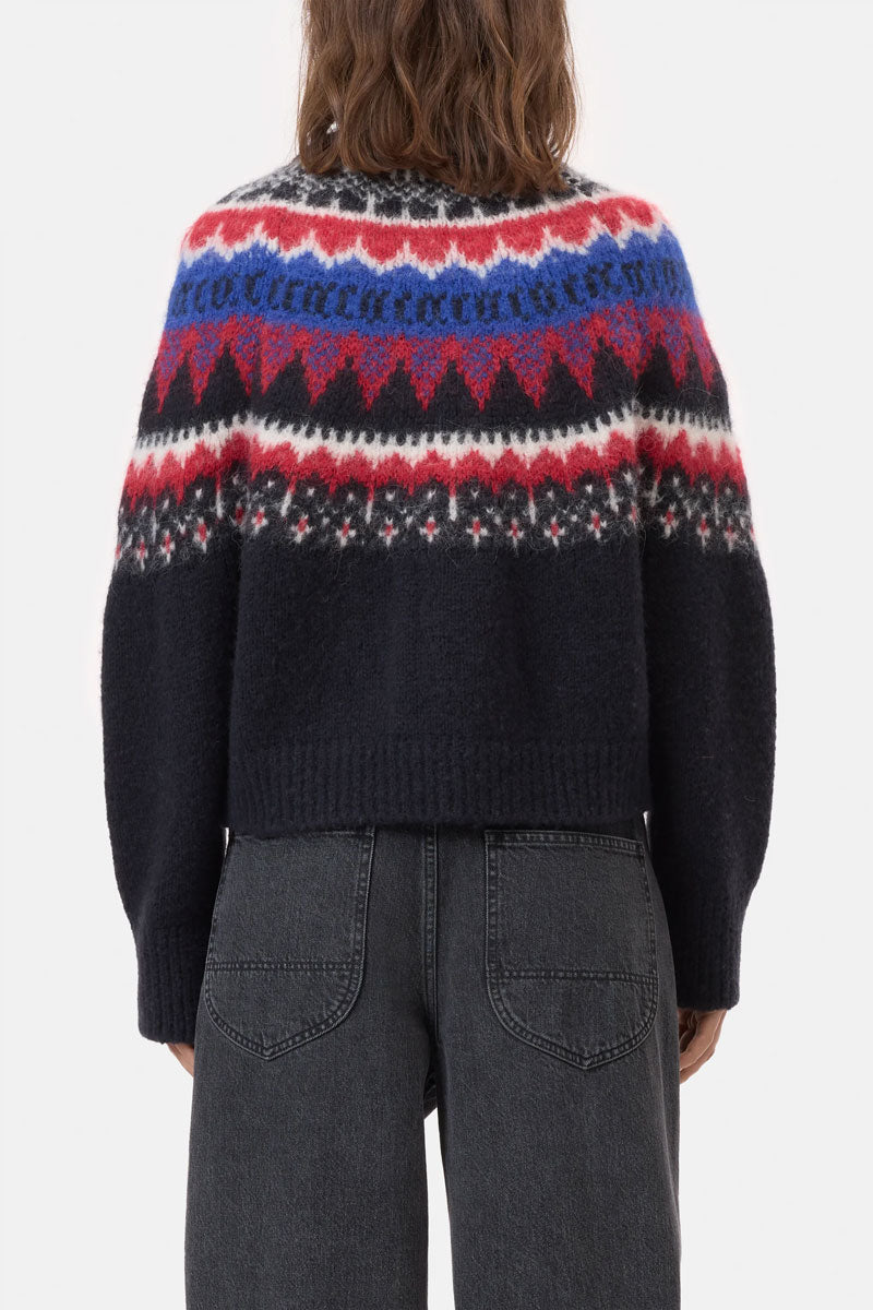 Cropped Zip Cardigan - Cosmic Grey