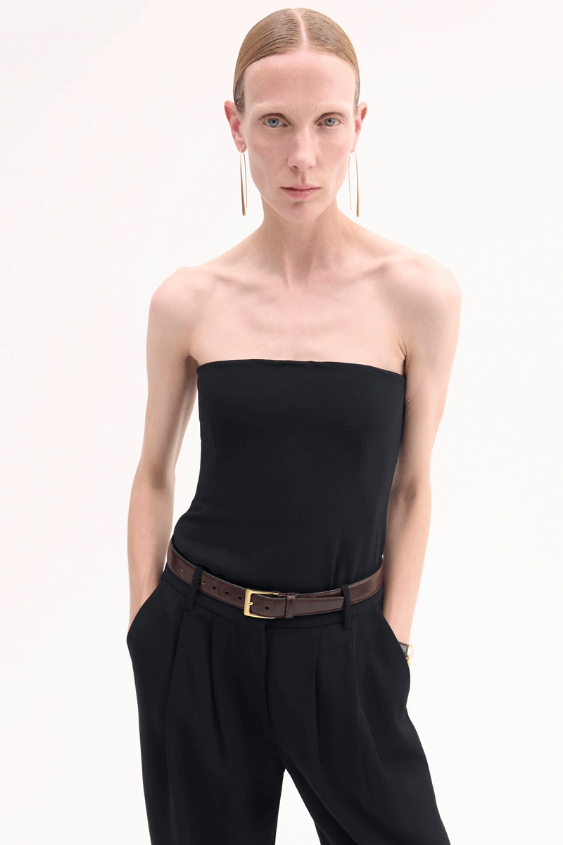 Bustier Top Black XXS