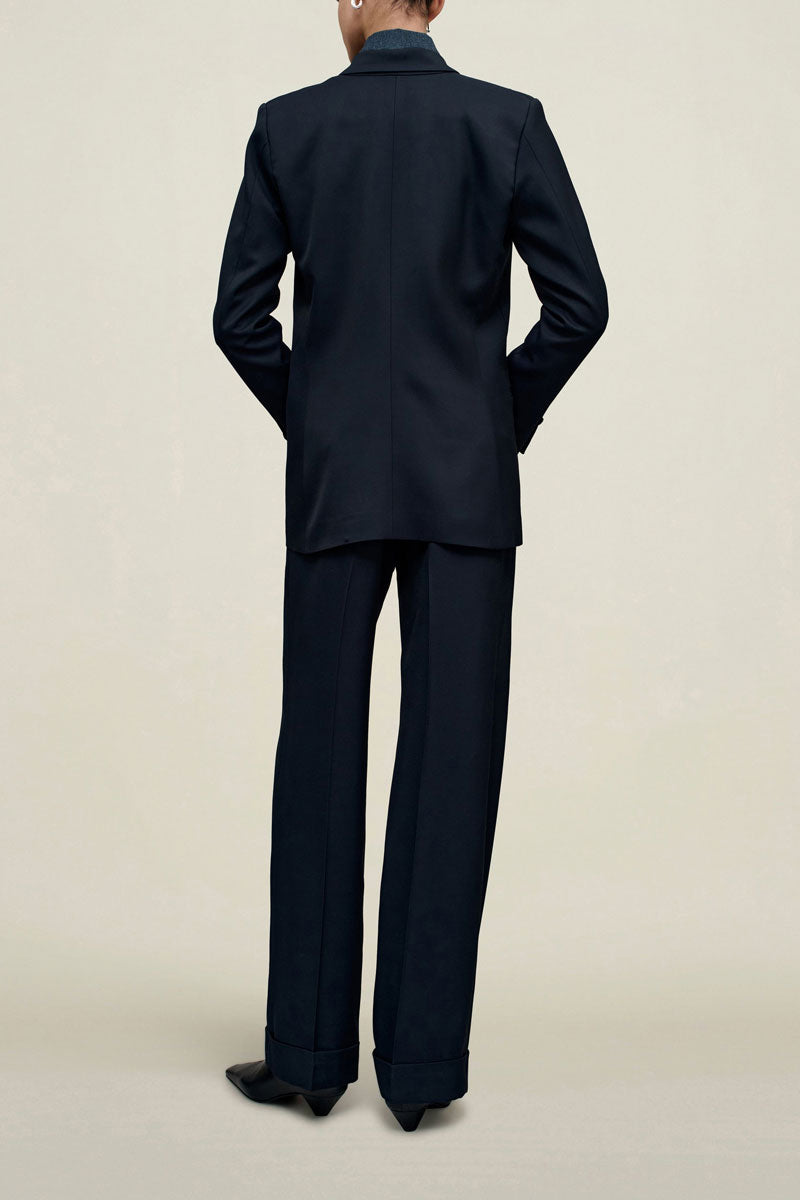 Carmen Double Breasted Blazer - Navy