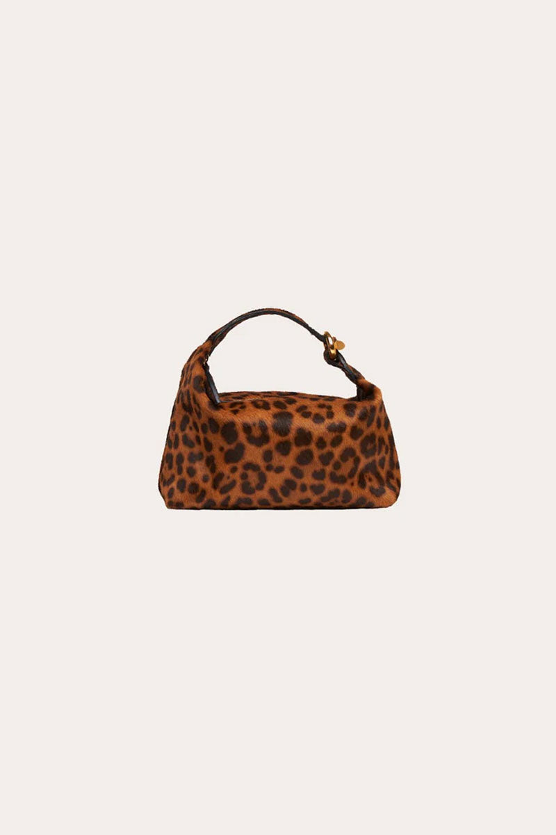 Micro Pillow Pouch - Leopard Calf Hair