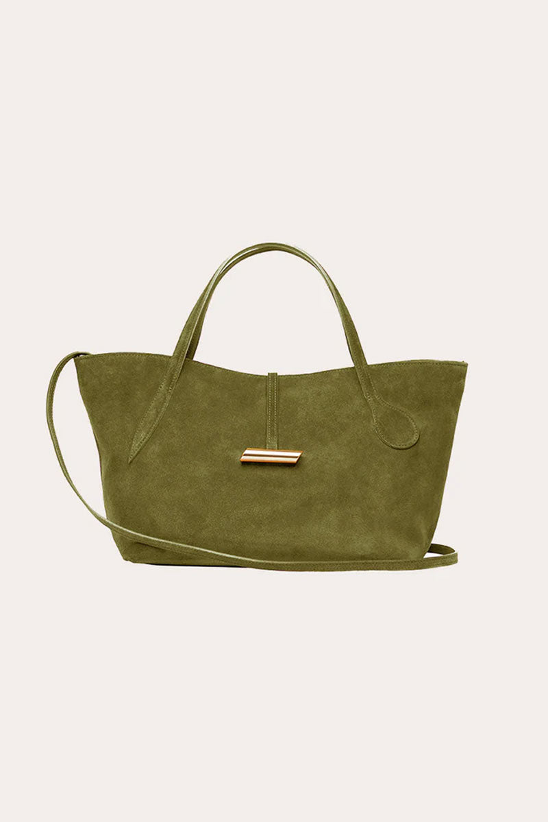 Petite Penne Tote - Herb Suede
