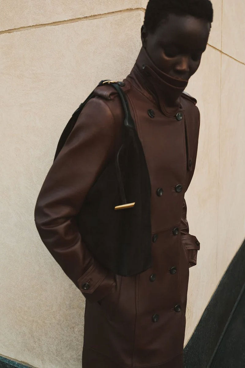 Pillow Hobo - Black Suede