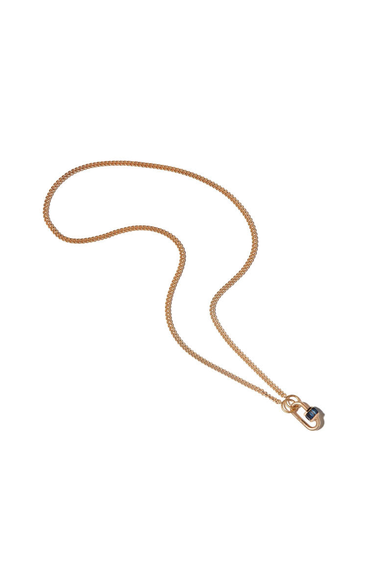 Total Baguette Babylock - 14k Yellow Gold & Blue Sapphire