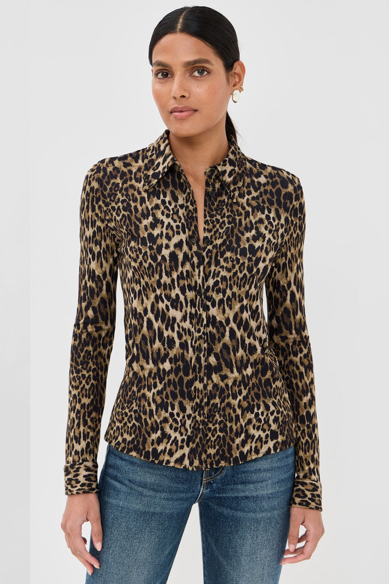 Celestine Blouse - Vintage Leopard