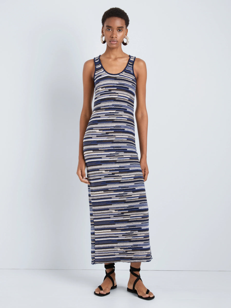 Zinah Knit Dress in Linen Dry Rib
