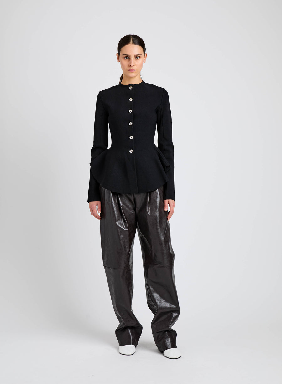 Dasha Jacket in Compact Viscose - Black