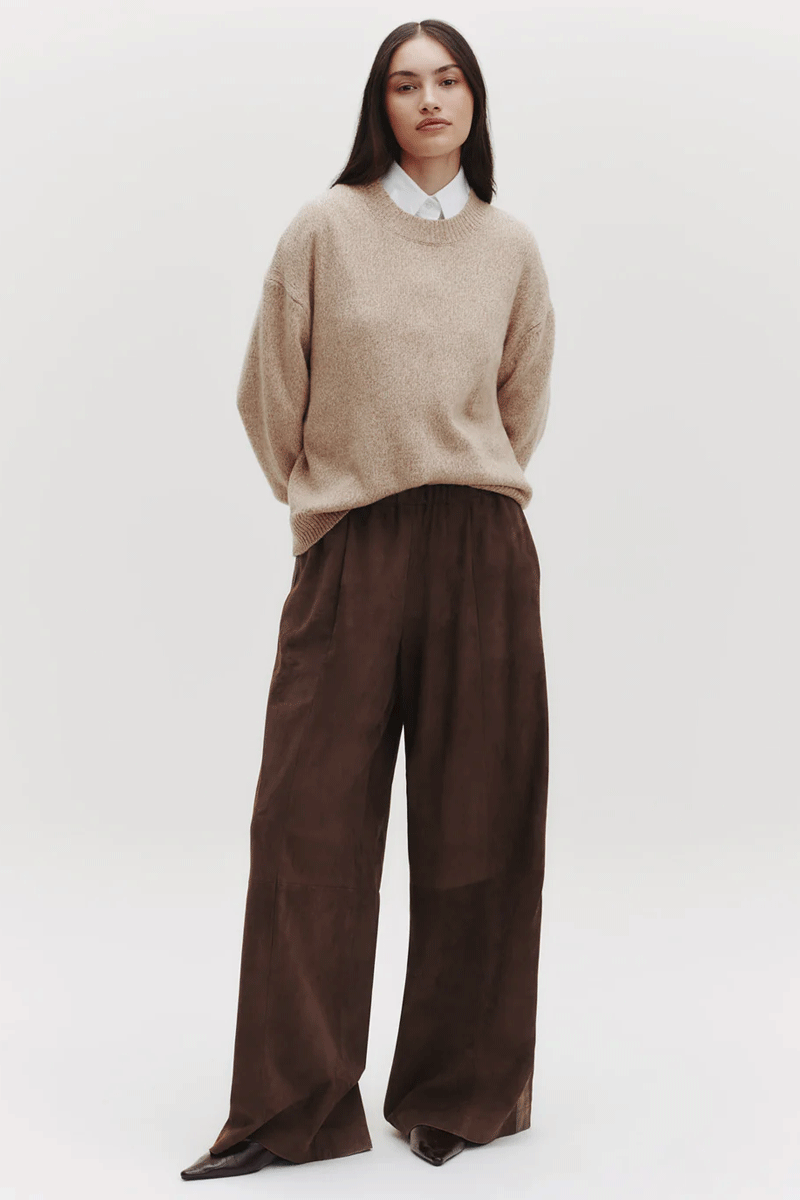 Boy Cashmere Crewneck - Camel