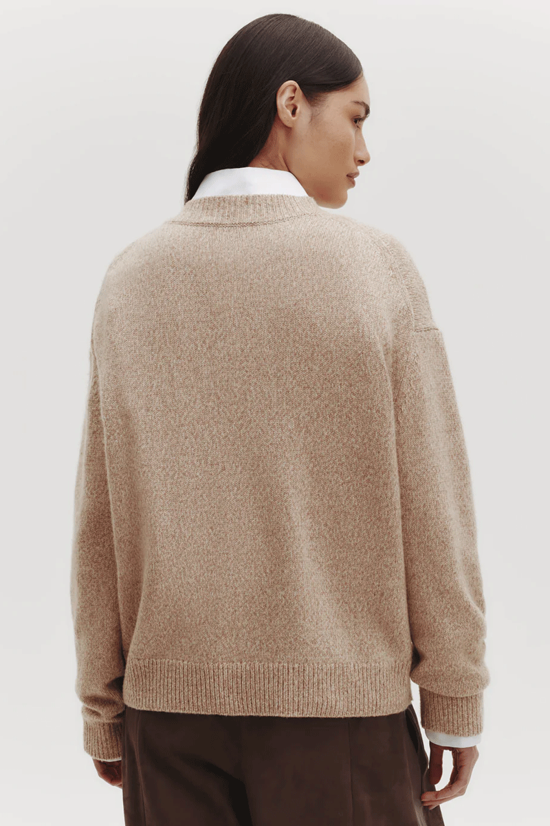 Boy Cashmere Crewneck - Camel
