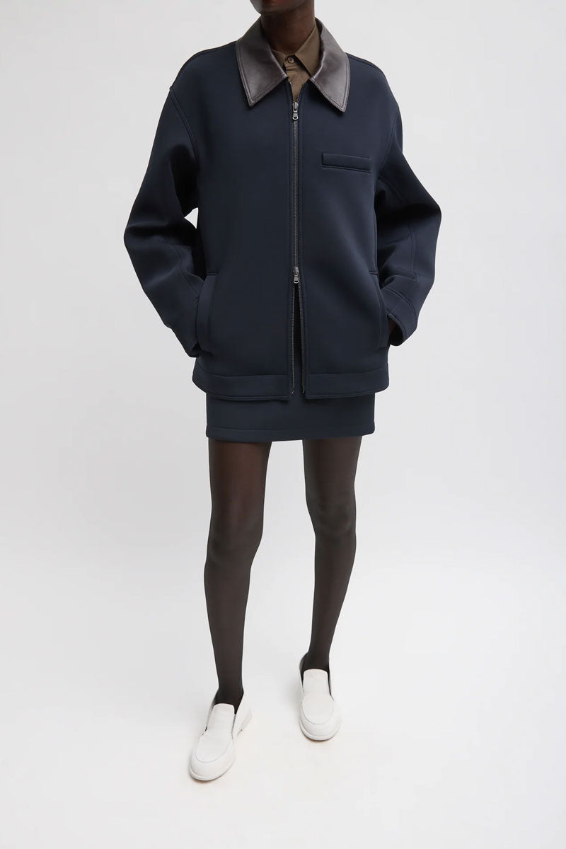 Bonded Twill Unisex Workmens Jacket - Navy