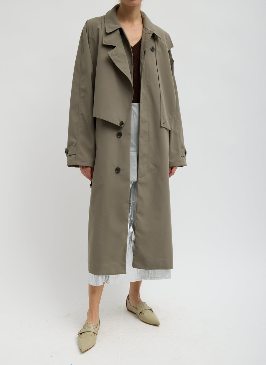 Double Collar Frank Trench - Dark Hazelnut – Pavilion