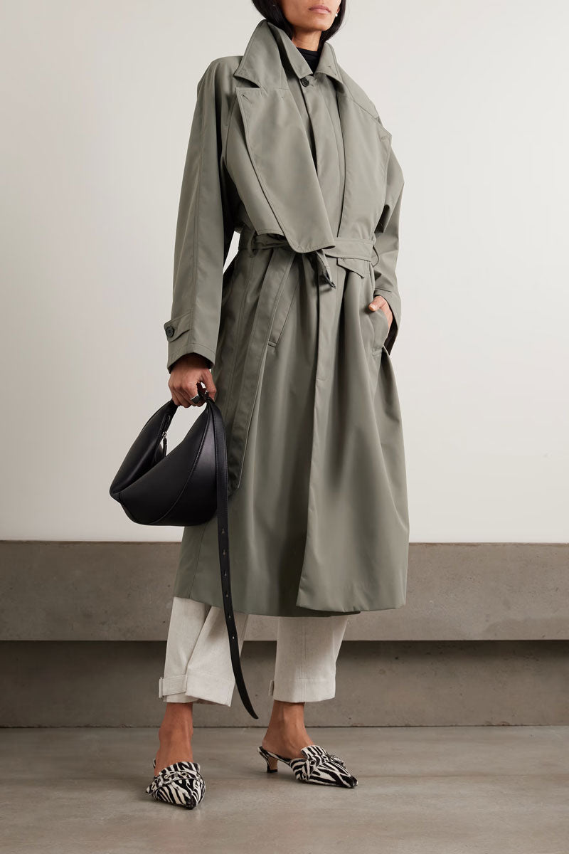 Double Collar Frank Trench - Dark Hazelnut – Pavilion