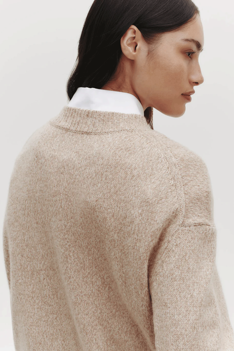 Boy Cashmere Crewneck - Camel