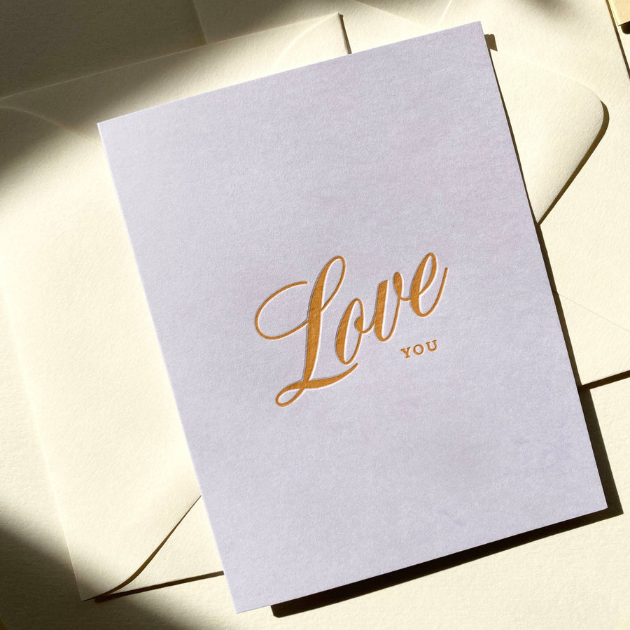 Love You No. 32 - Lavender Single Card