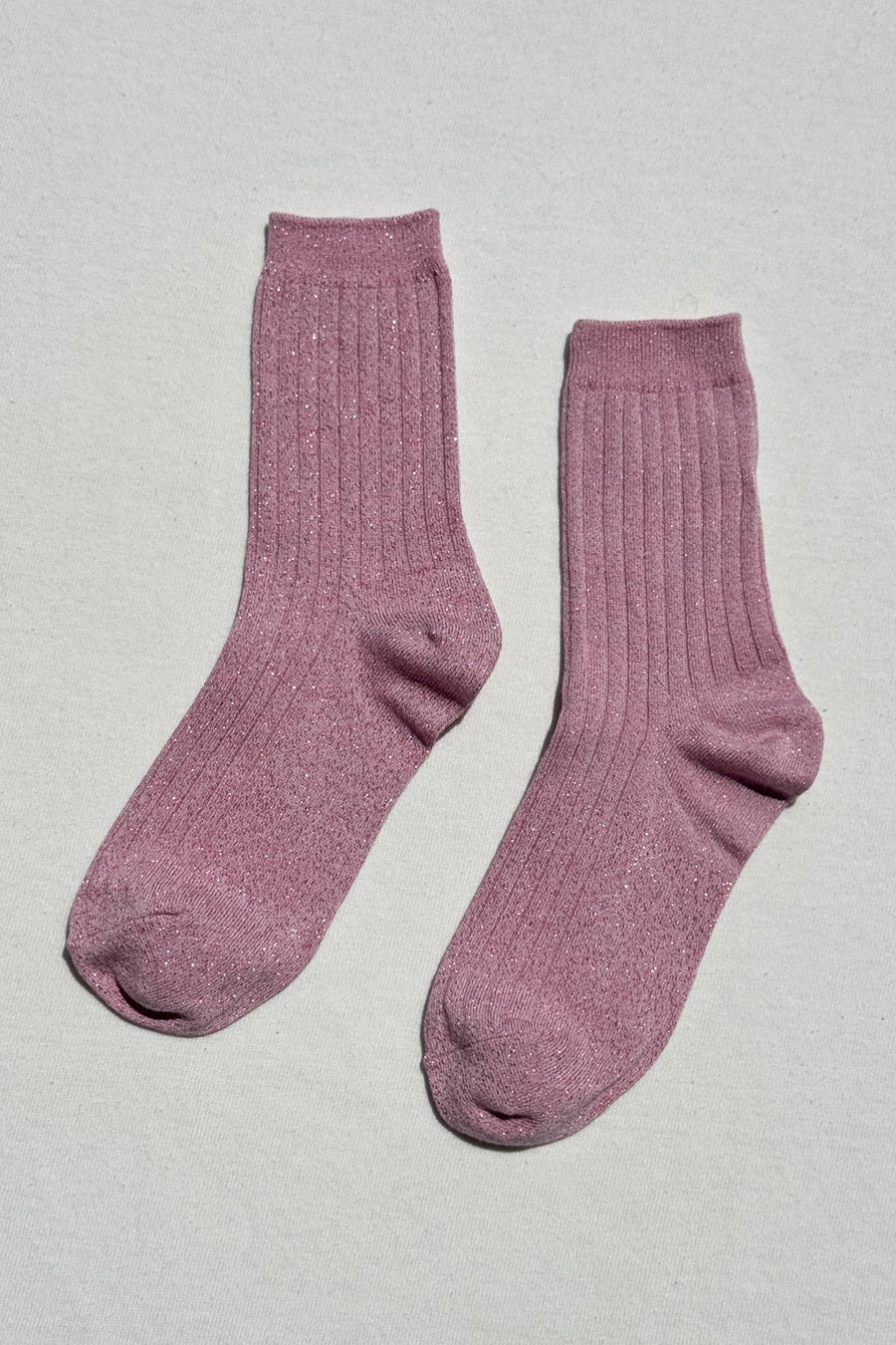 Her Socks Modal Lurex - Sparkling Rose