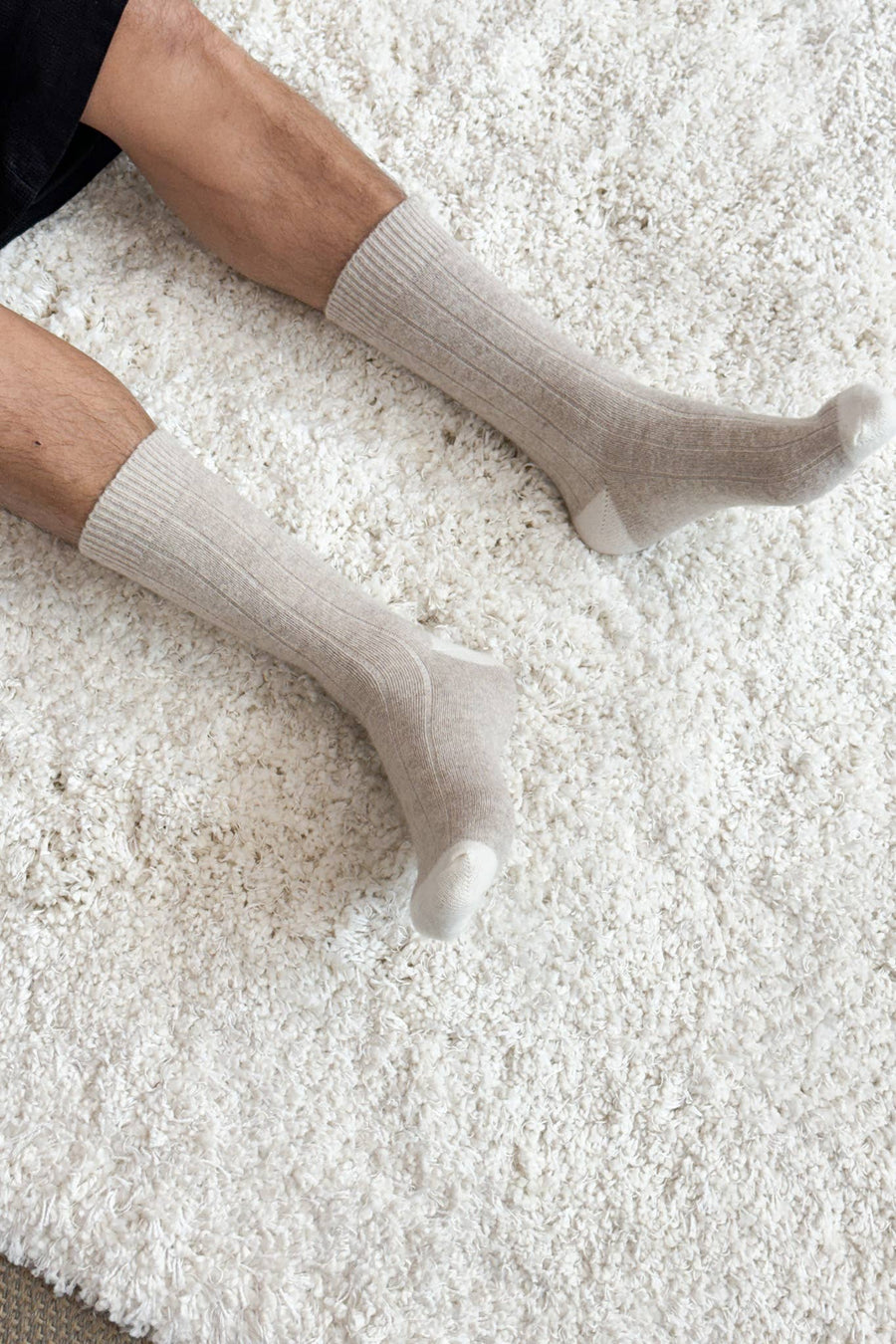 Extended Cashmere Classic Socks - Navy