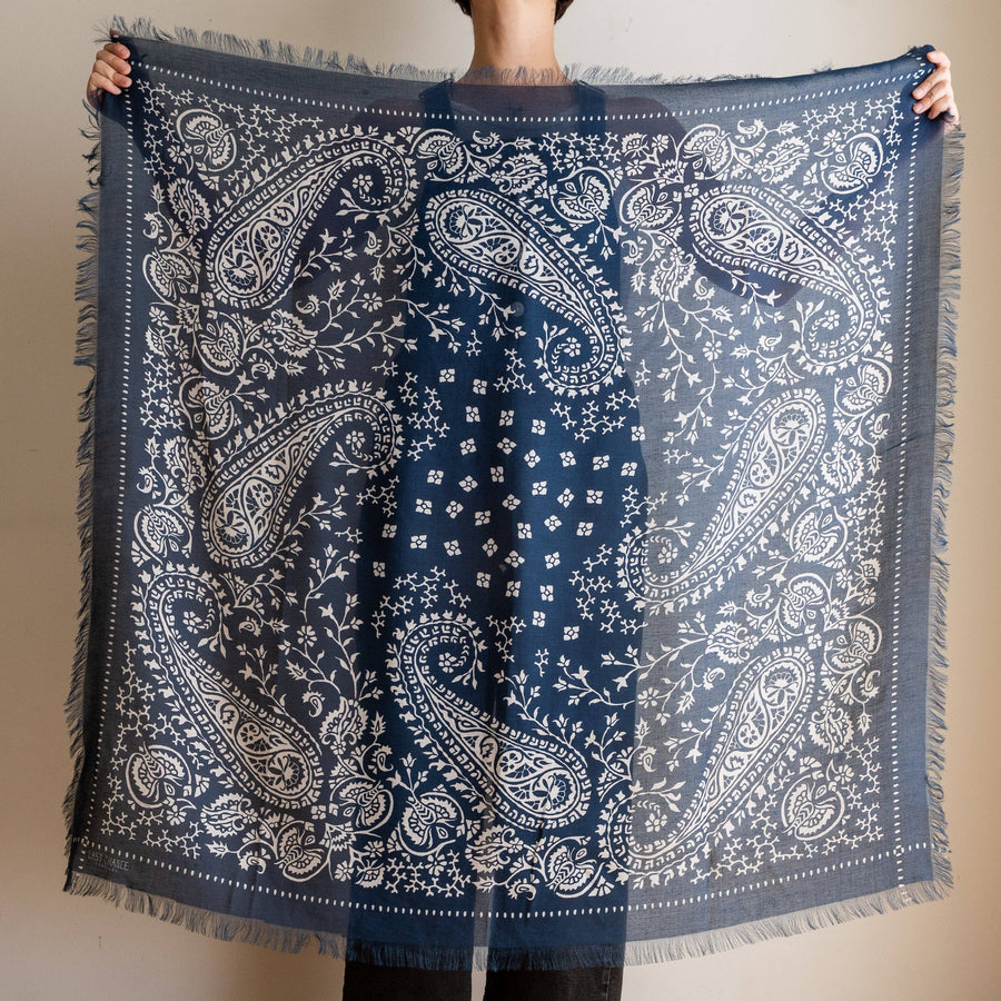 Big Honcho Bandana - Paisley in Navy