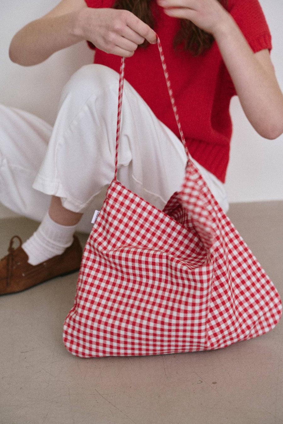Happy Carry Bag - Red Gingham