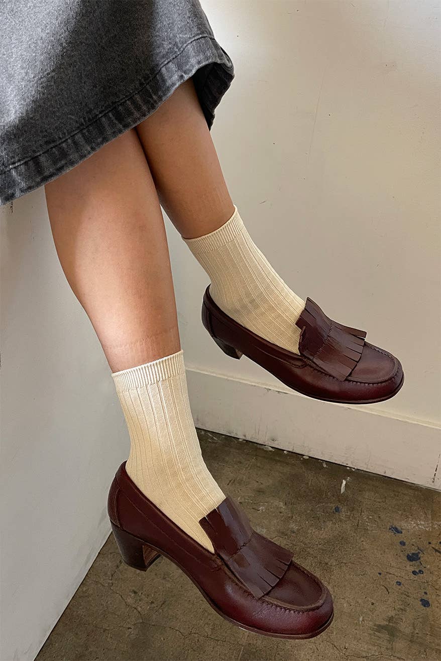 Her Socks - Eggplant