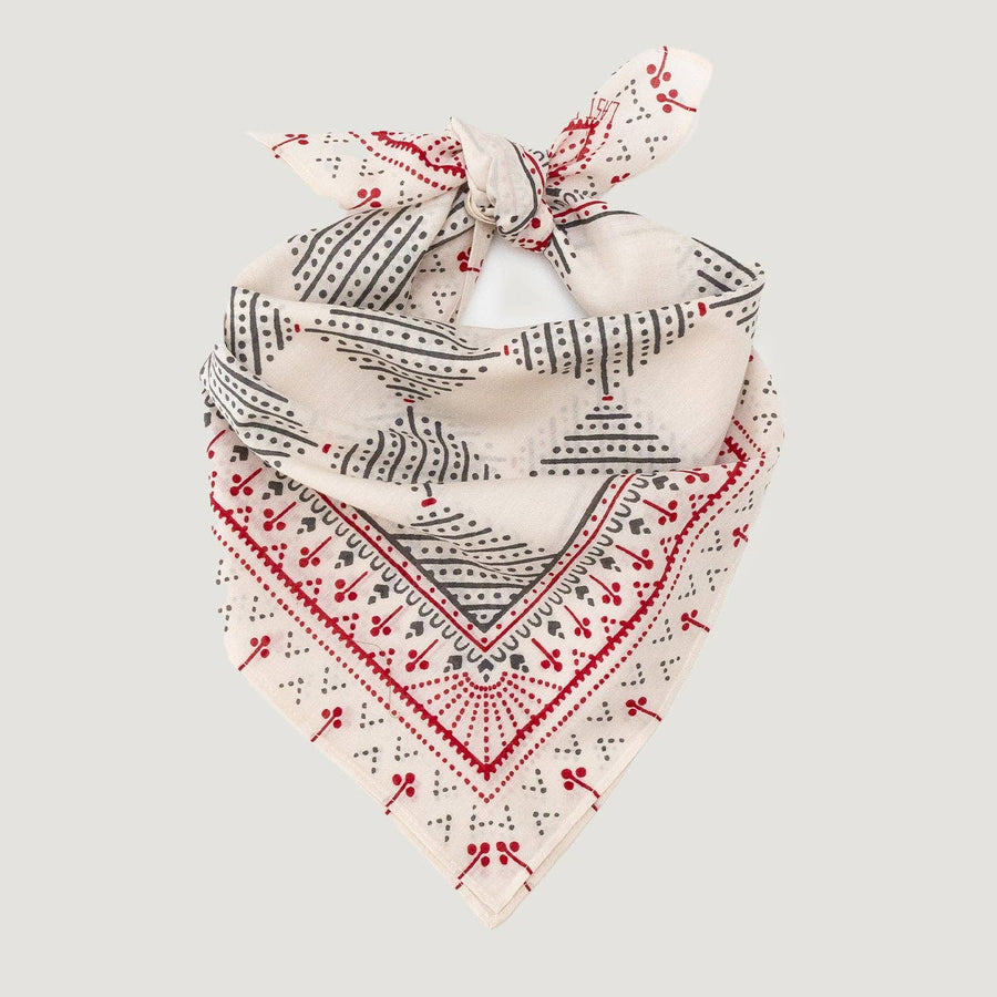 Cotton Checker Bandana | Sand