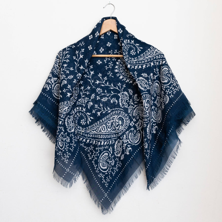 Big Honcho Bandana - Paisley in Navy