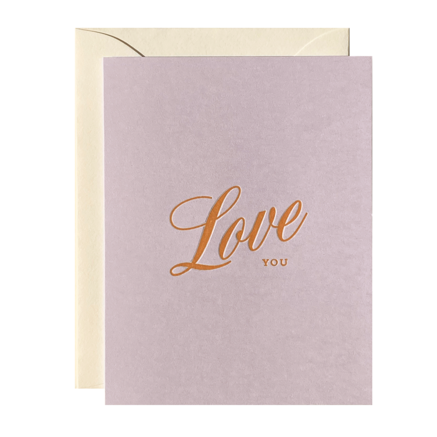 Love You No. 32 - Lavender Single Card