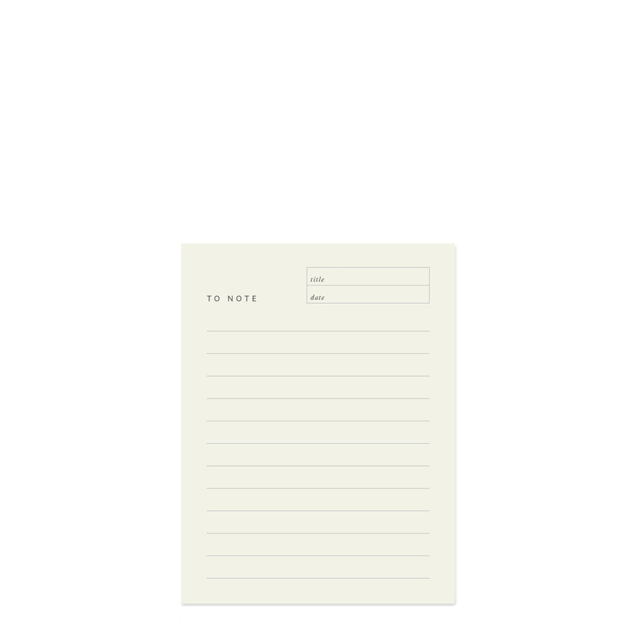 To Note Block Notepad