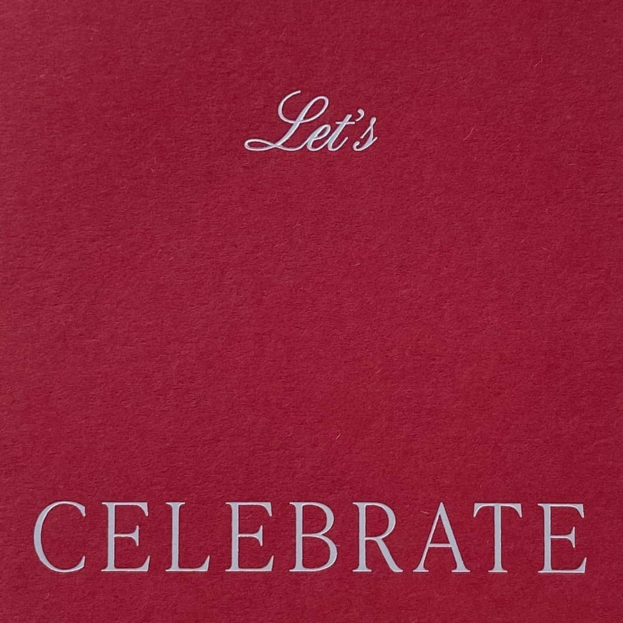 Let's Celebrate No. 28 - Pomegranate Single Card