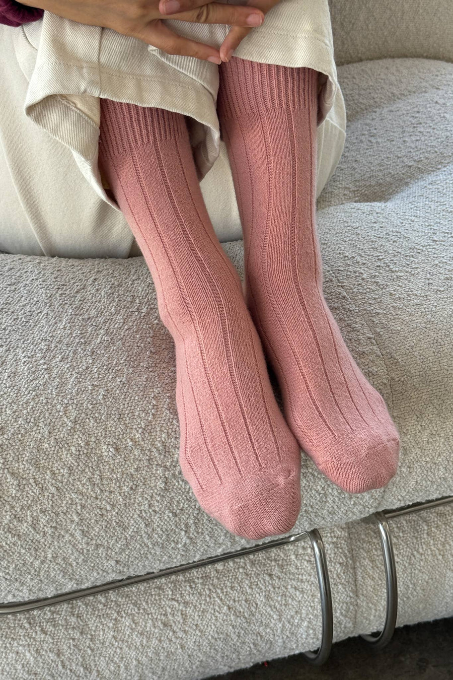 Classic Cashmere Socks - Poppy Red