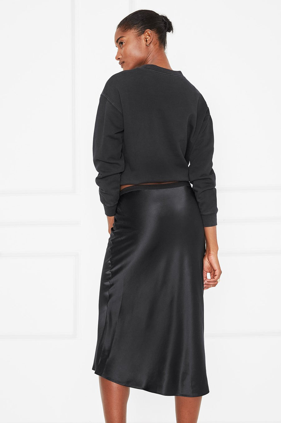 Bar Silk Skirt - Black - Pavilion