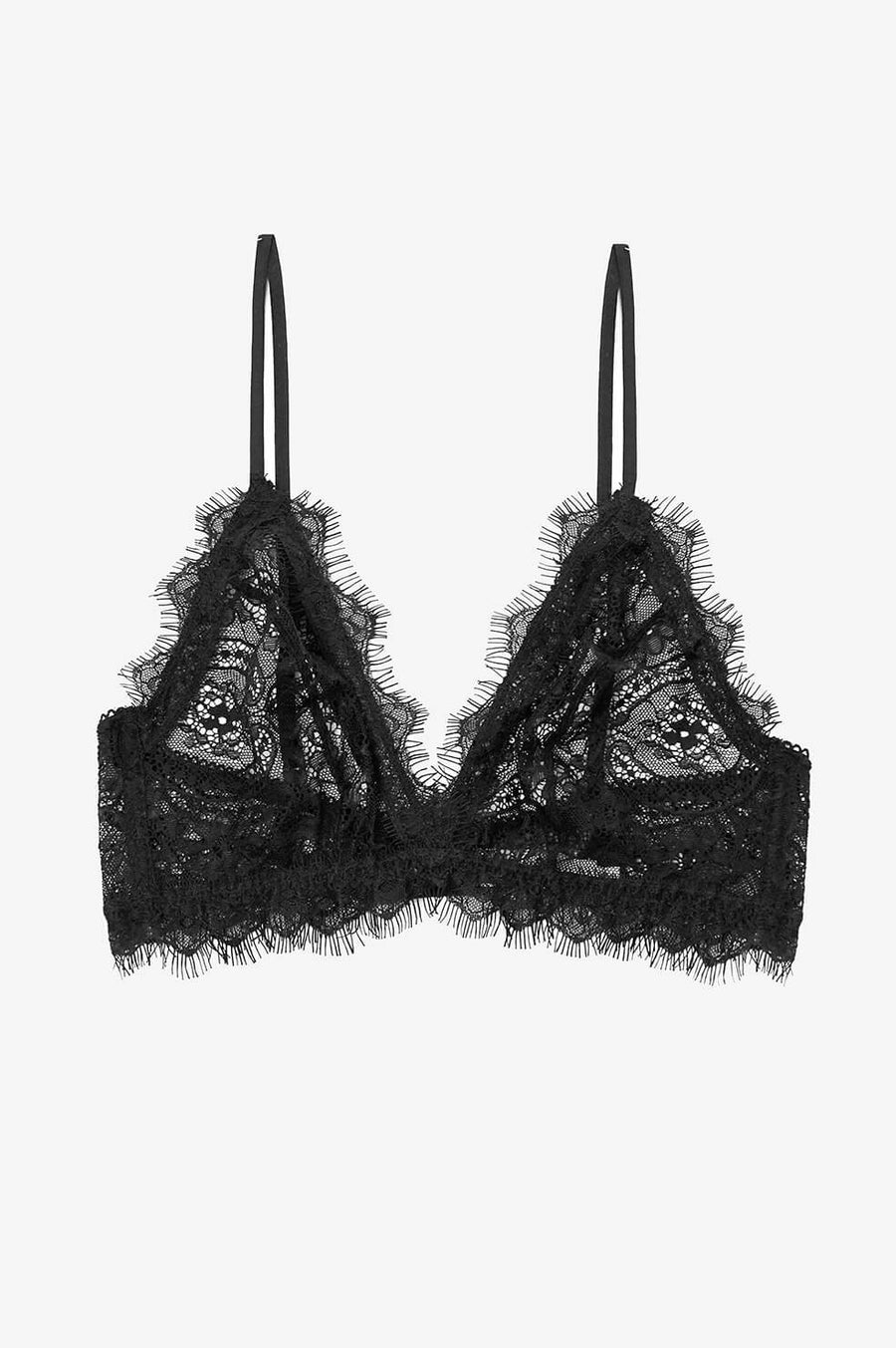 Lace Bra w/ Trim - Black - Pavilion