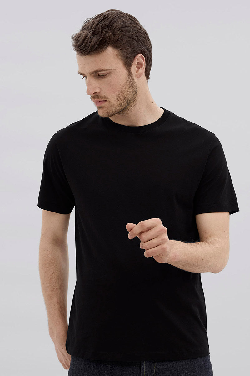 Crew Neck Tee - Black
