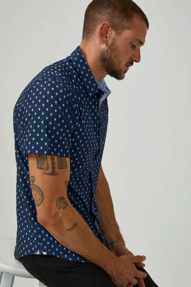 Odyssey 4-Way Stretch Shirt - Navy