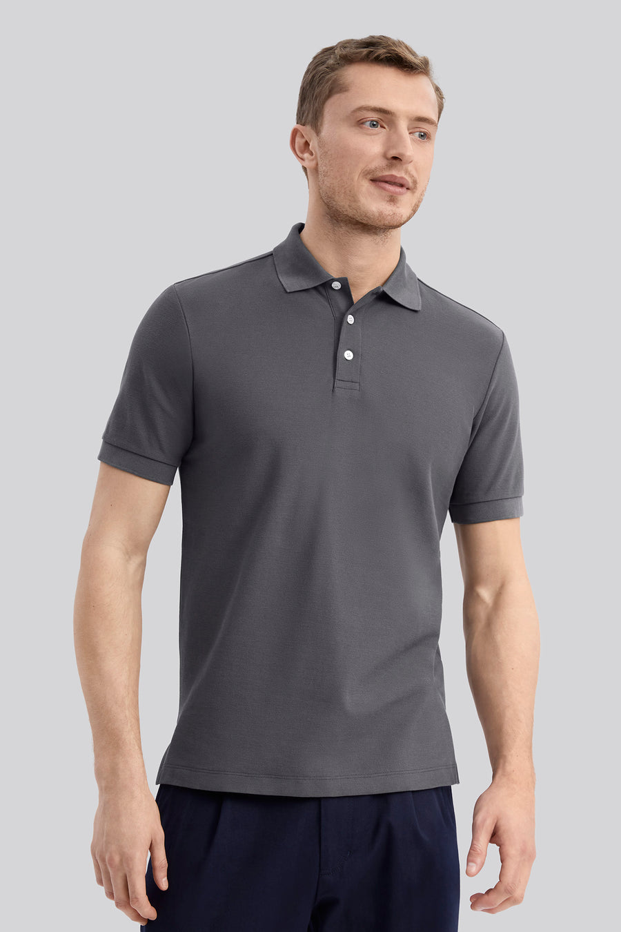Pique Polo S/S - Stone