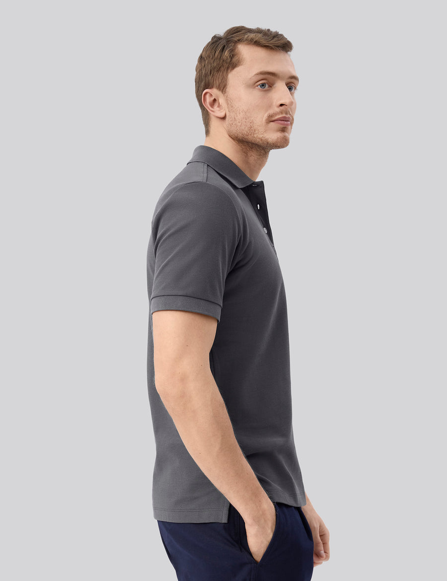 Pique Polo S/S - Stone